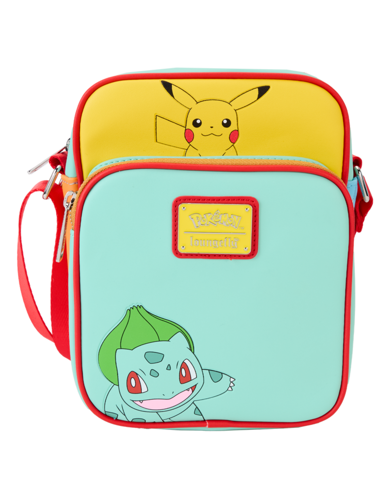 Loungefly Pokémon Color Block Starters Crossbody Bag