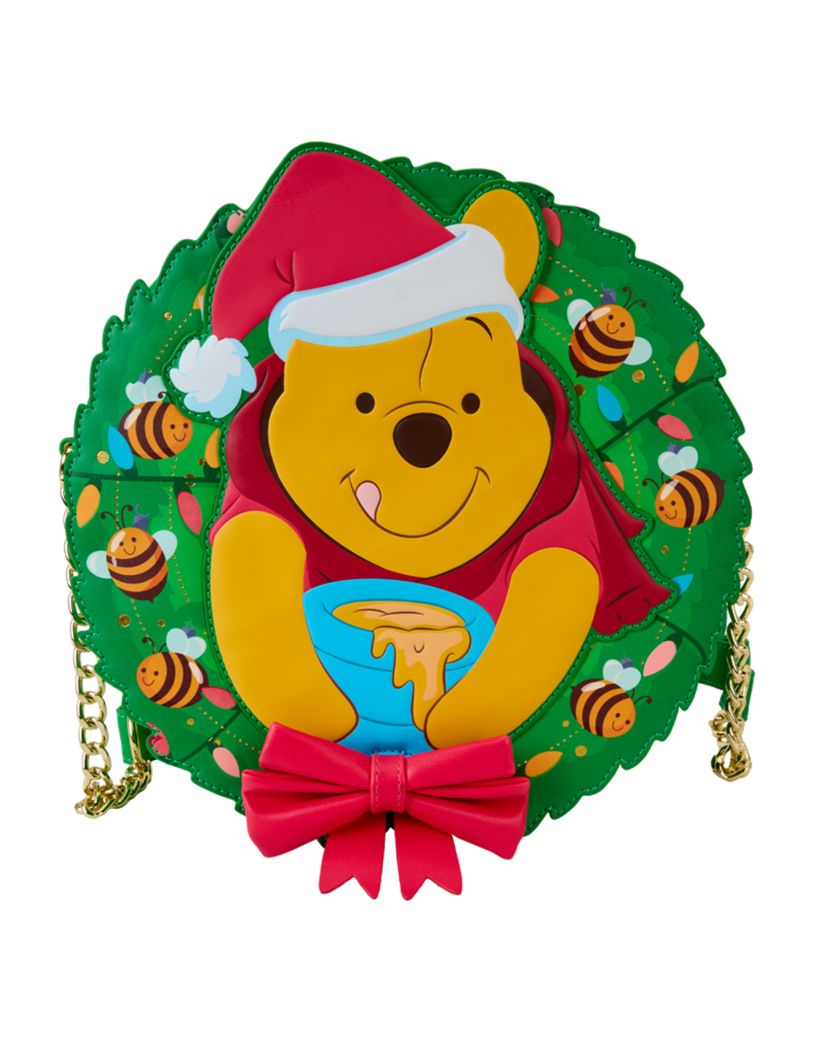Loungefly Winnie The Pooh Stuck In Wreath Glow Crossbody Bag