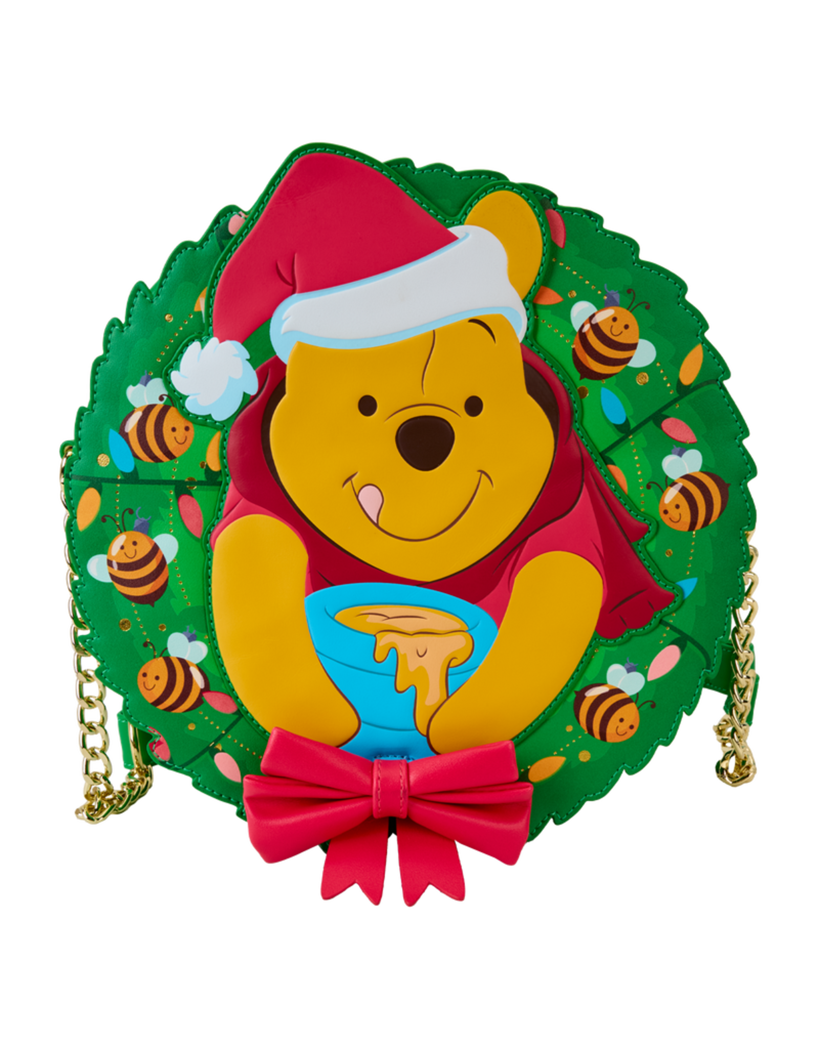 Loungefly Winnie The Pooh Stuck In Wreath Glow Crossbody Bag