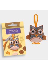 GiftCraft DIY Ornament Felt Kit, Owl