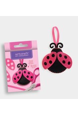 GiftCraft DIY Ornament Felt Kit, Ladybug