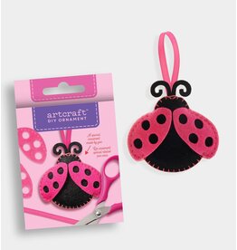 GiftCraft DIY Ornament Felt Kit, Ladybug