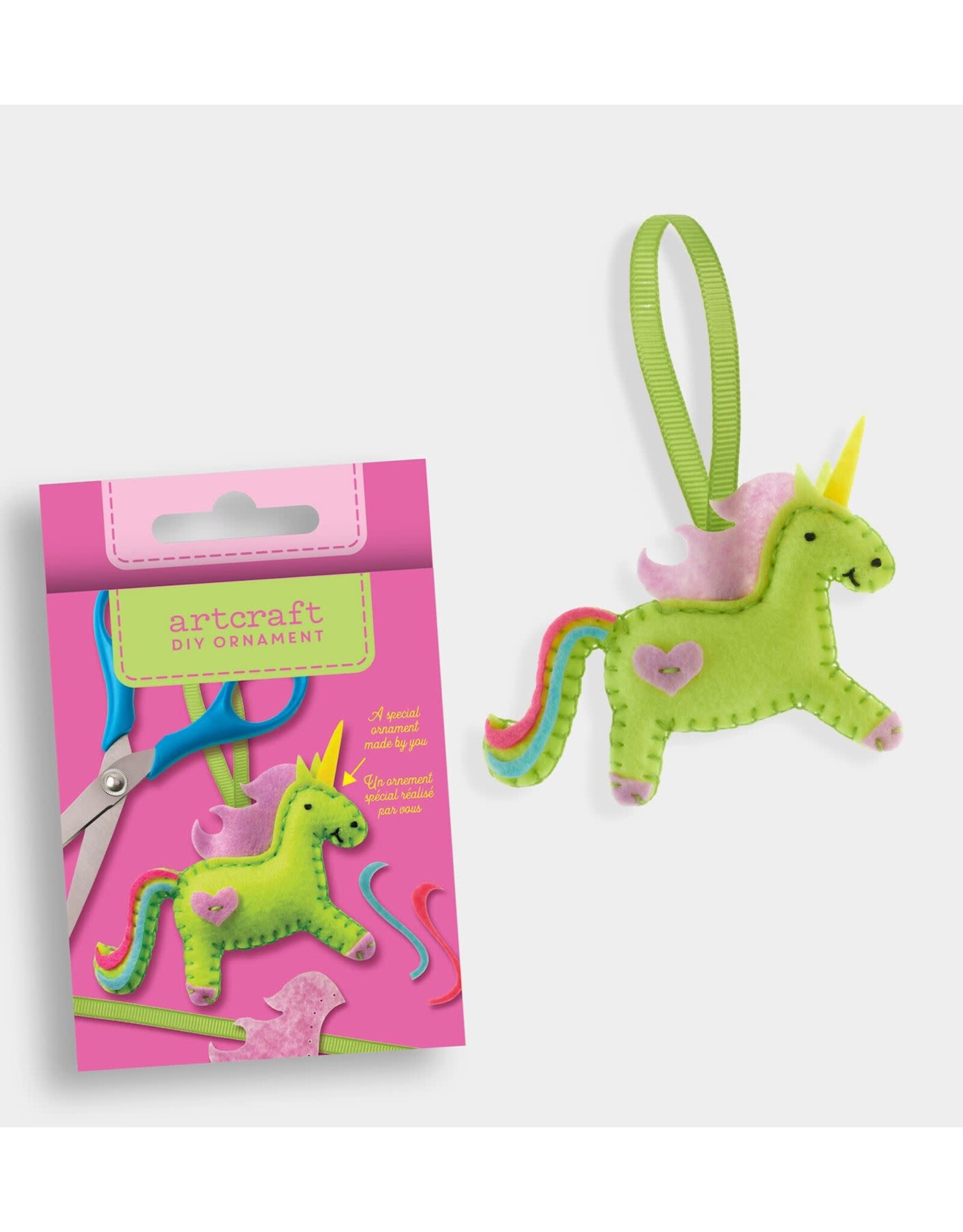 GiftCraft DIY Ornament Felt Kit, Unicorn