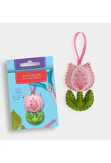 GiftCraft DIY Ornament Felt Kit, Tulip Flower