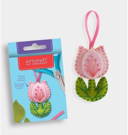 GiftCraft DIY Ornament Felt Kit, Tulip Flower
