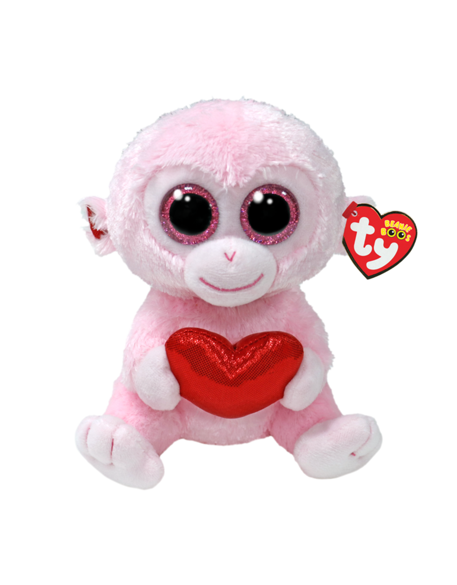 Ty Gigi - Valentines Pink Monkey Reg