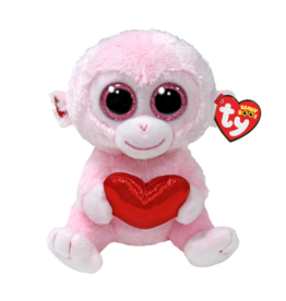 Ty Gigi - Valentines Pink Monkey Reg