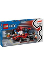 Lego F1 Pit Stop & Pit Crew with Ferrari Car