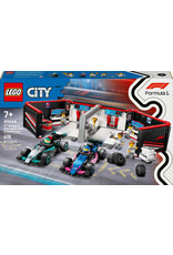 Lego F1 Garage & Mercedes-AMG & Alpine Cars