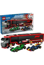 Lego F1 Truck with RB20 & AMR24 F1® Cars