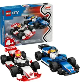 Lego F1 Williams Racing & Haas F1 Race Cars