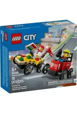 Lego Pizza vs. Fire Truck Race Car Pack