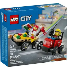 Lego Pizza vs. Fire Truck Race Car Pack