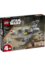 Lego Mando and Grogu's N-1 Starfighter