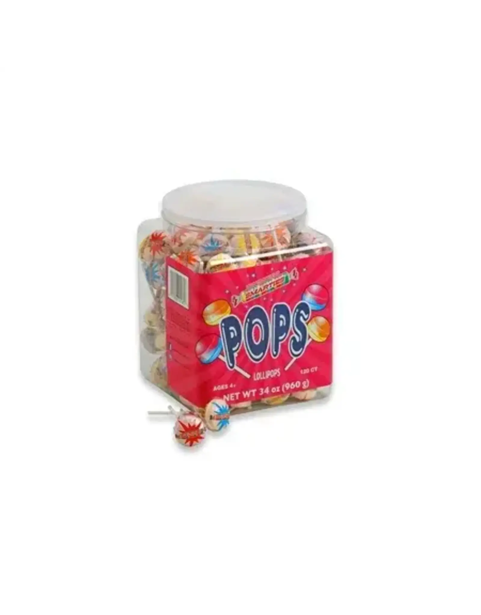 Smarties Pops Jar Wrapped Lollipop