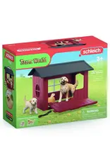 Schleich Dog Kennel with Golden Retriever