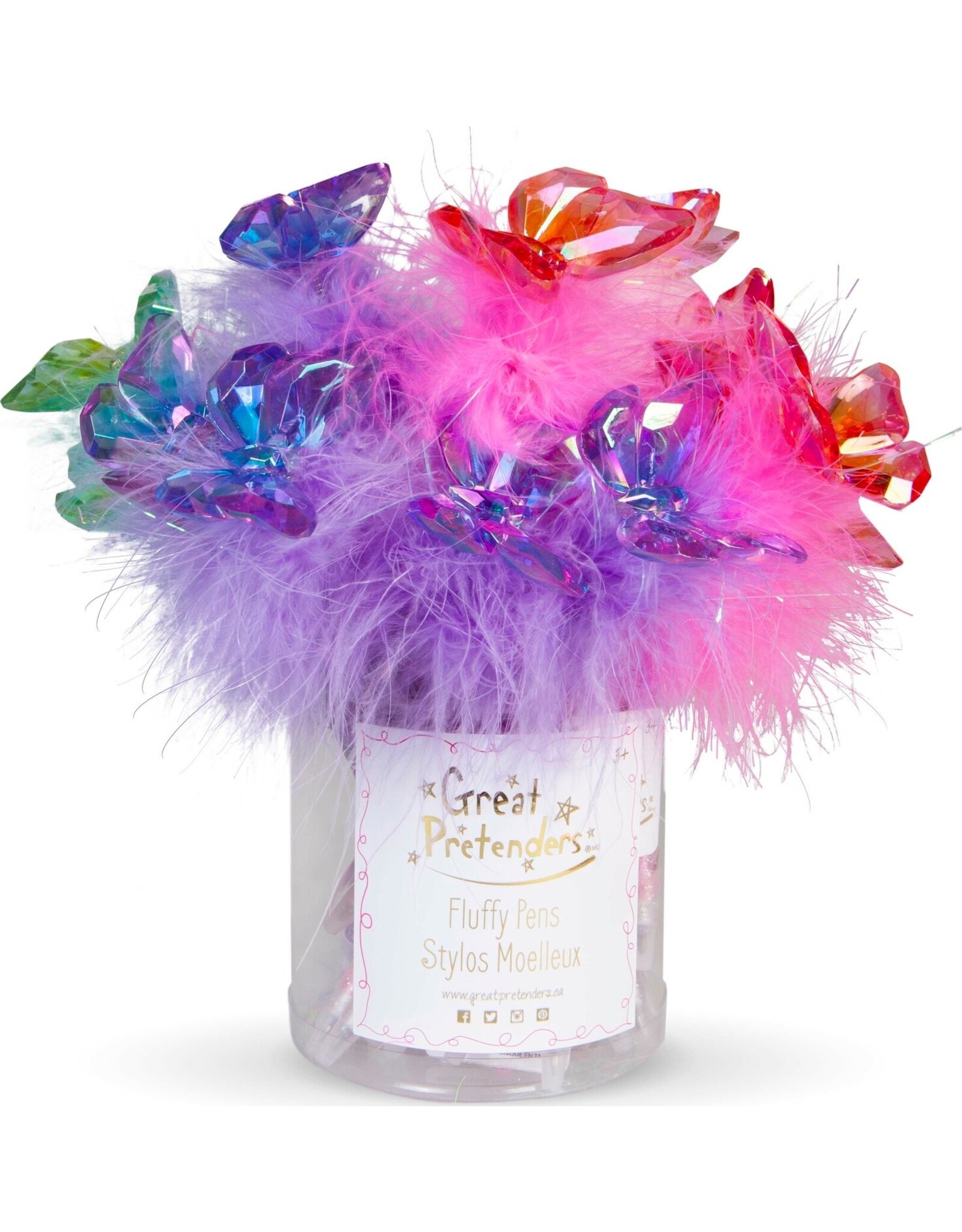 Great Pretenders Butterfly Gem Fluffy Pen Assorted