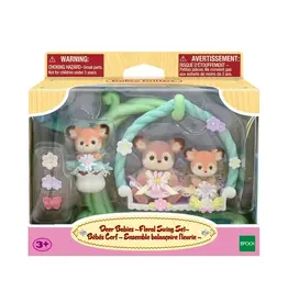 Calico Critters Calico Critters Deer Babies Floral Swing Set