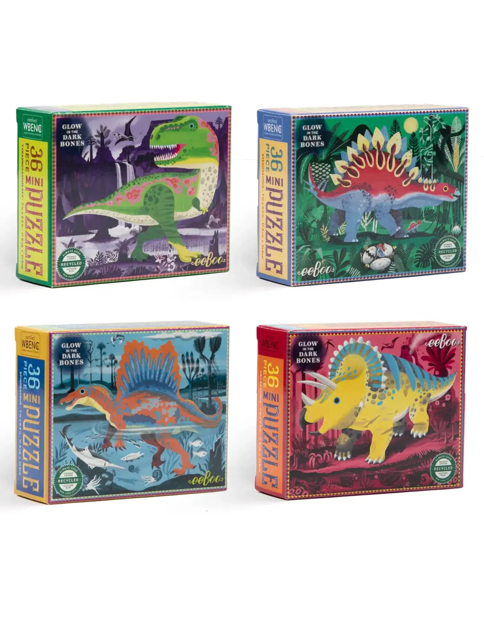eeBoo Dino Mini Puzzle Assortment