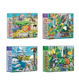 eeBoo Wild Habitats Mini Puzzle Assortment