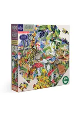 eeBoo Poisonous Mushrooms 500 Piece Octagon Puzzle