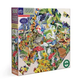 eeBoo Poisonous Mushrooms 500 Piece Octagon Puzzle