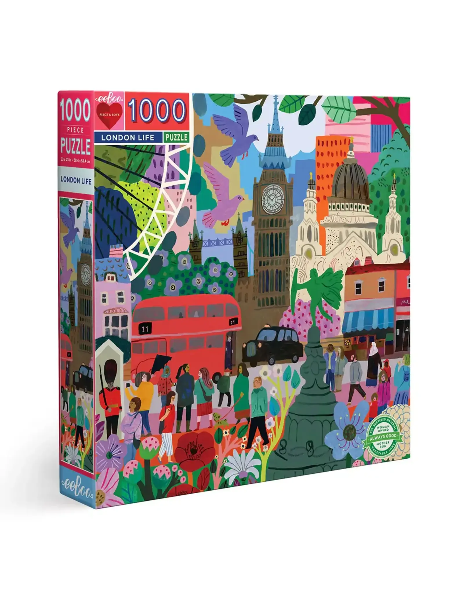 eeBoo London Life 1000 Piece Puzzle