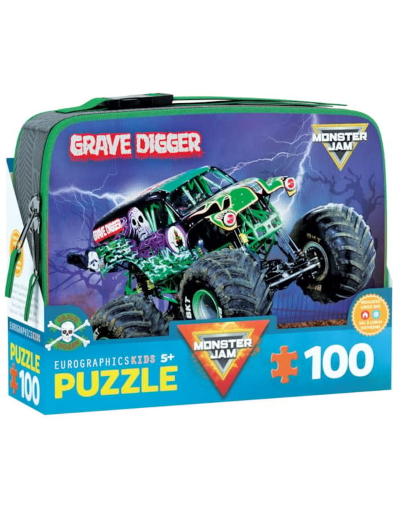 Eurographics Grave Digger Monster Jam Lunch Bag 100pc Puzzle