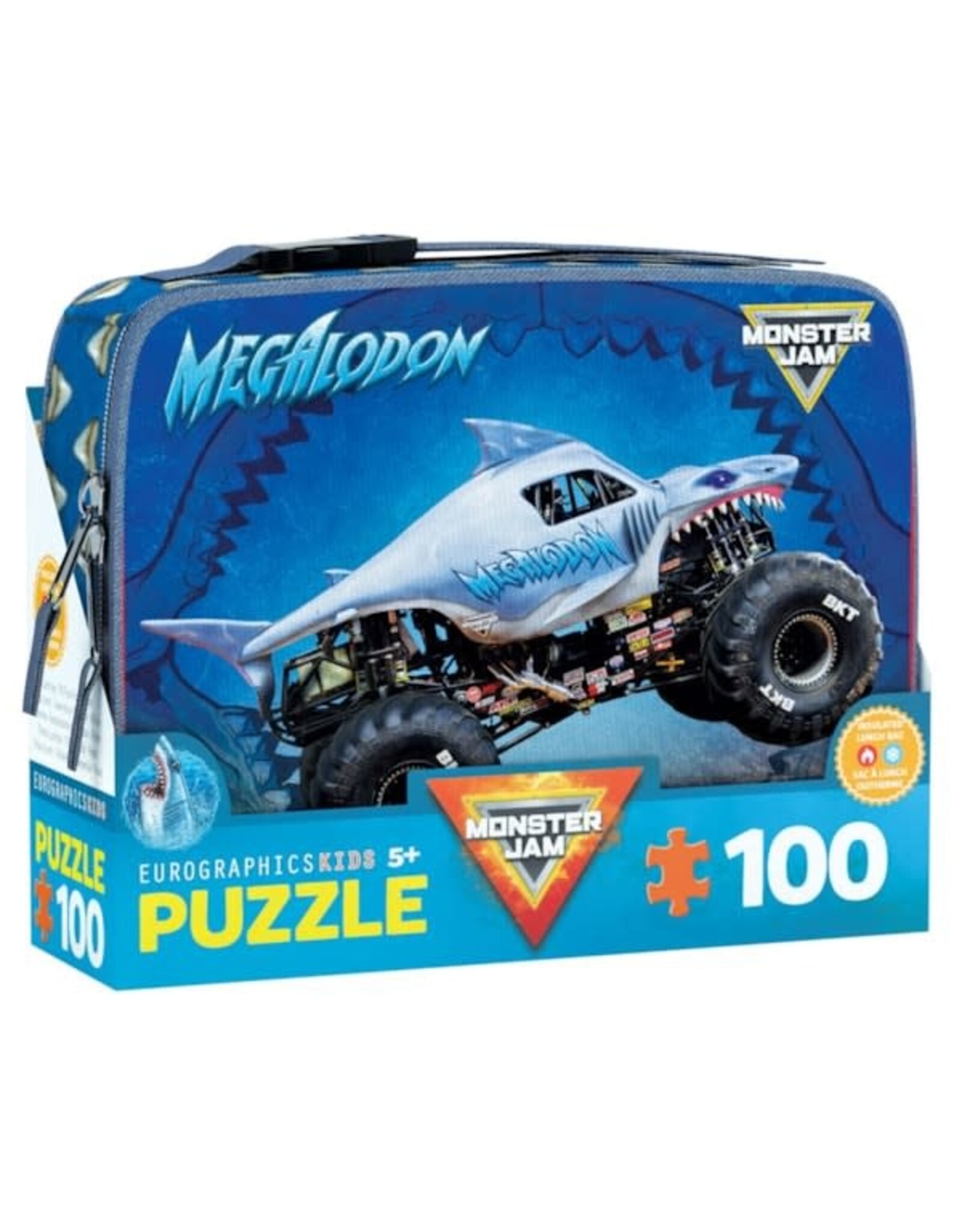 Eurographics Megalodon Monster Jam Lunch Bag 100pc Puzzle