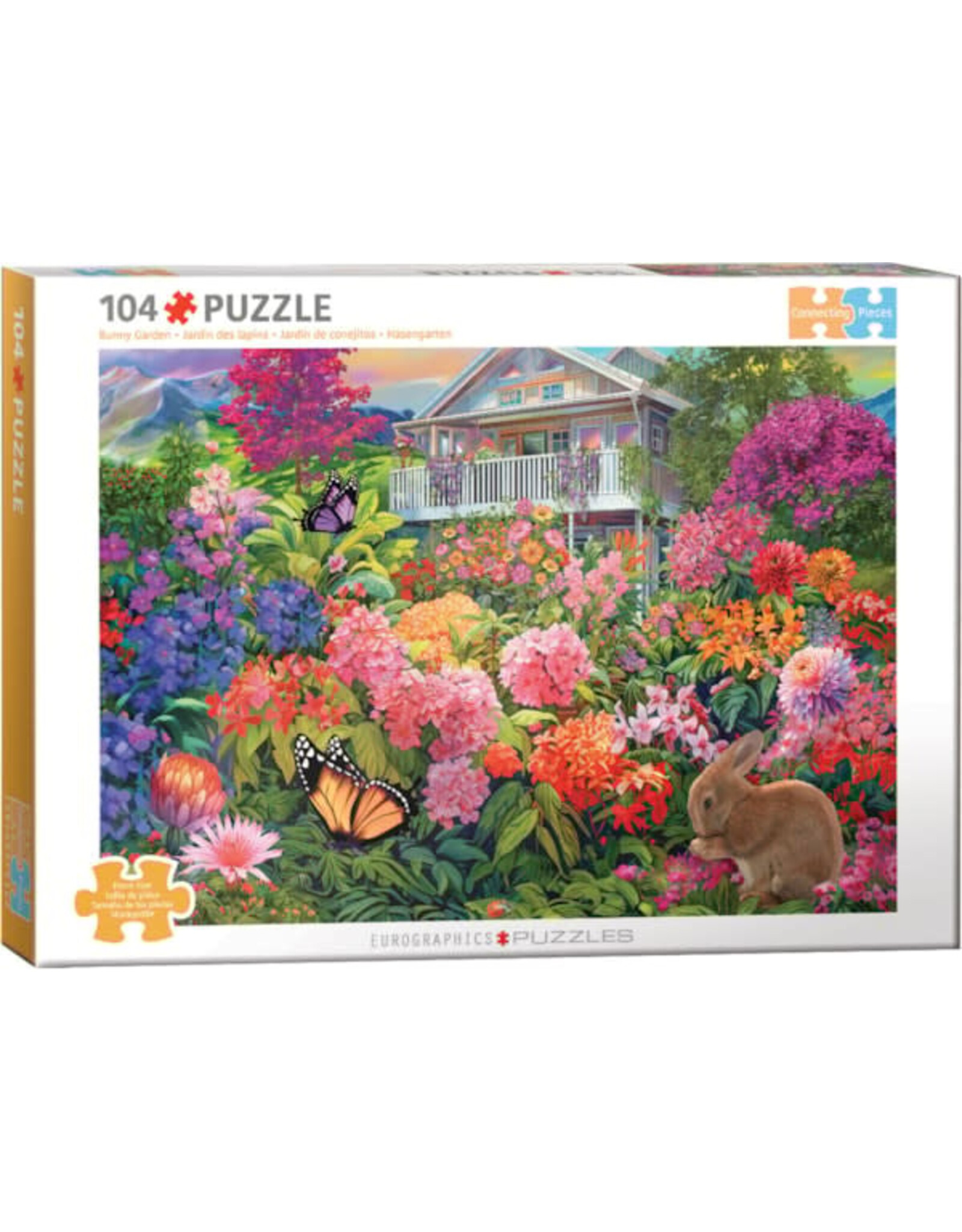 Eurographics Connecting Pieces - The Bunny Garden 104pc