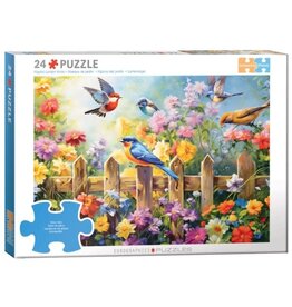 Eurographics Connecting Pieces - Playful Garden Birds 24pc