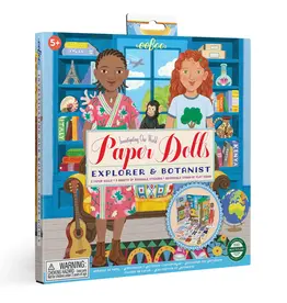 eeBoo Explorer and Botanist Paper Doll Set