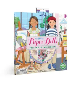 eeBoo Artist and Musician Paper Doll Set