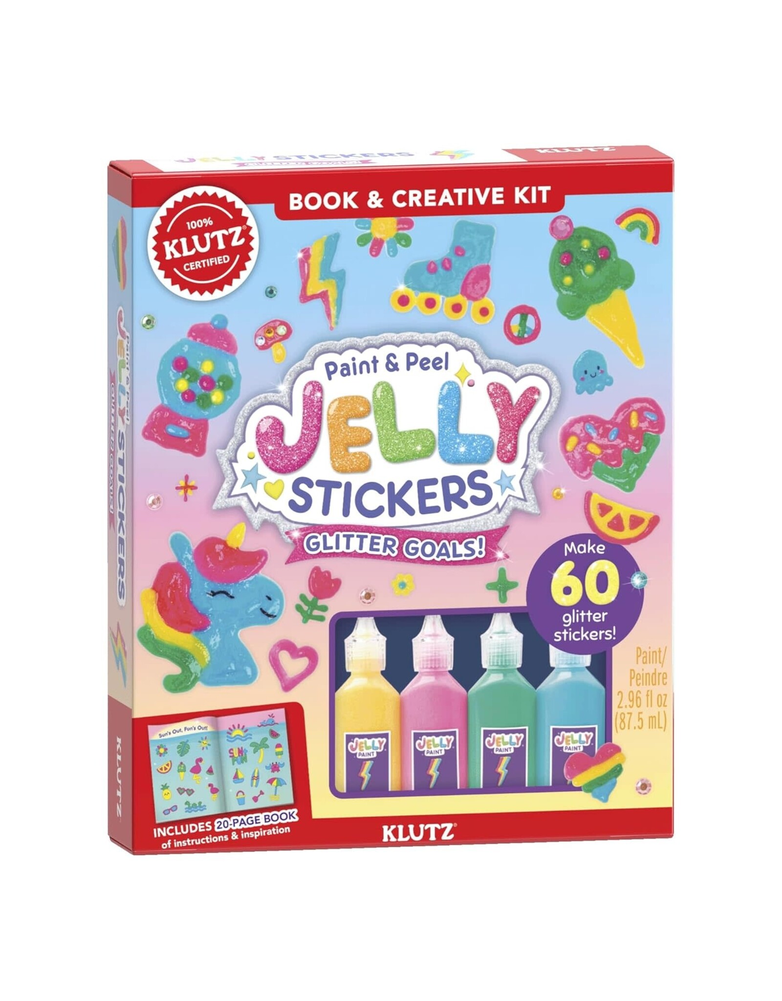 Klutz Paint & Peel Jelly Stickers: Glitter Goals!