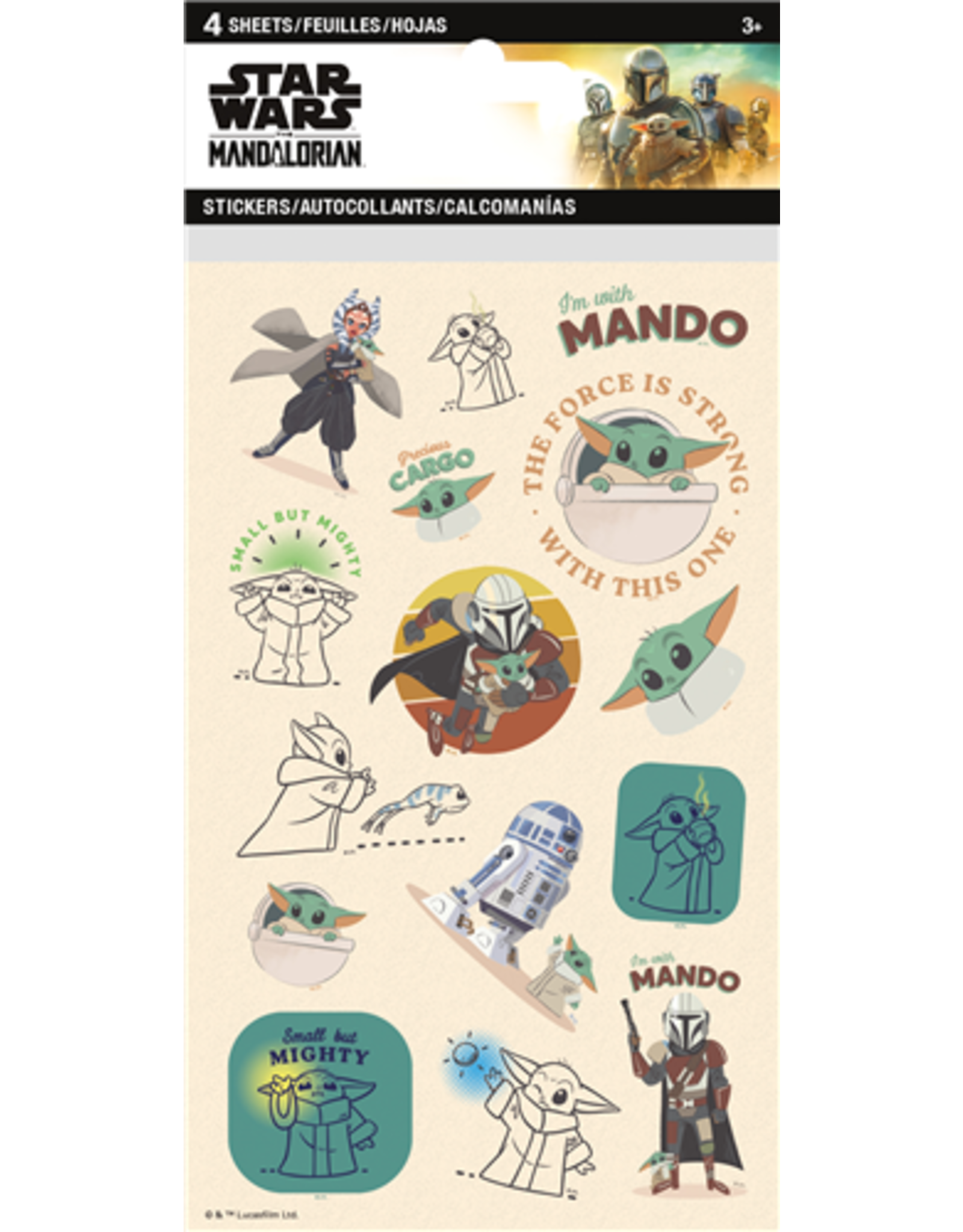 Sandylion Star Wars: The Mandalorian - New Grogu Stickers