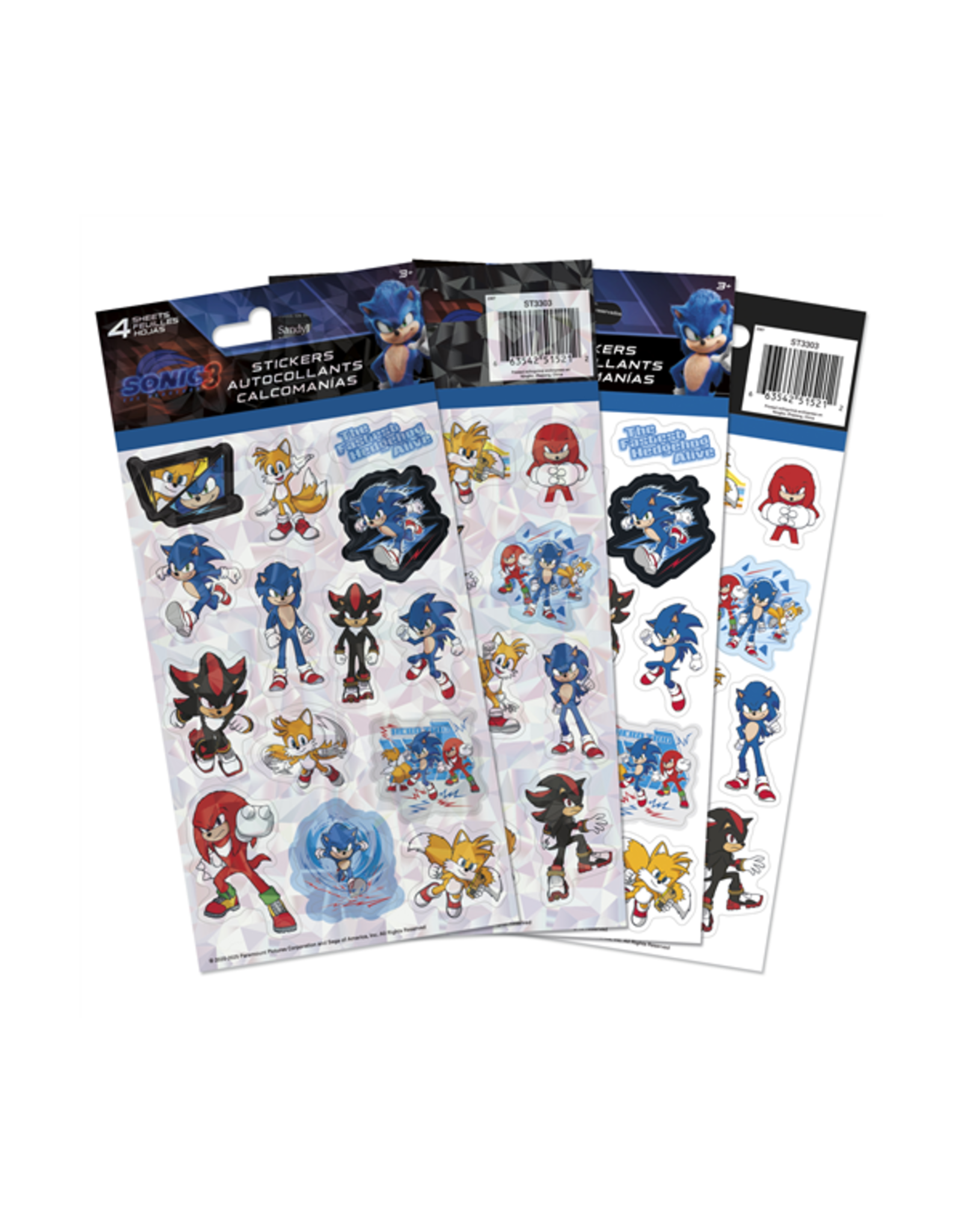 Sonic the Hedgehog 3 Sticker Pack