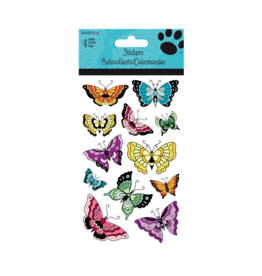 Monochromatic Butterflies Stickers