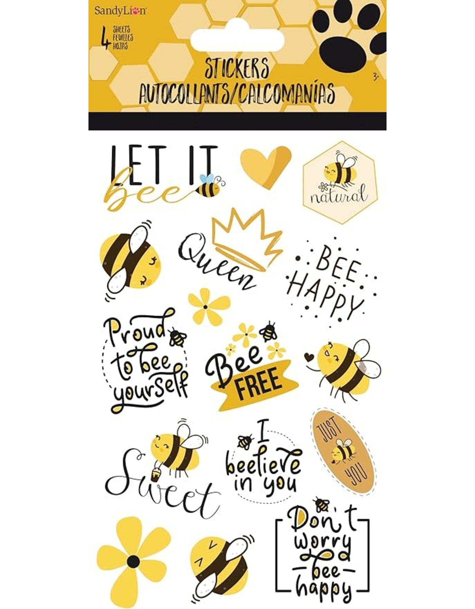Bees - Puns - Standard 4 Sheet Stickers