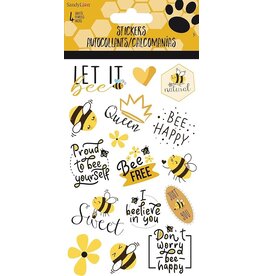 Bees - Puns - Standard 4 Sheet Stickers