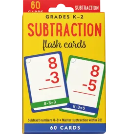 Peter Pauper Press Flash Cards: Subtraction