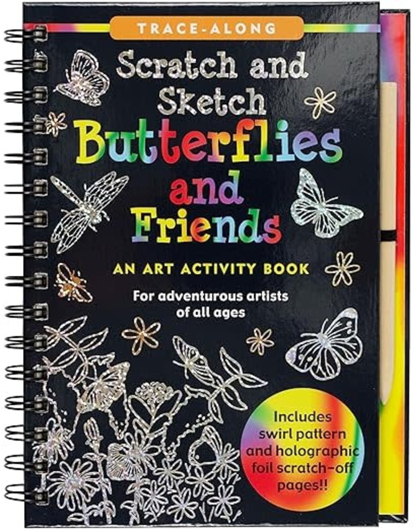 Peter Pauper Press Scratch & Sketch Butterflies & Friends
