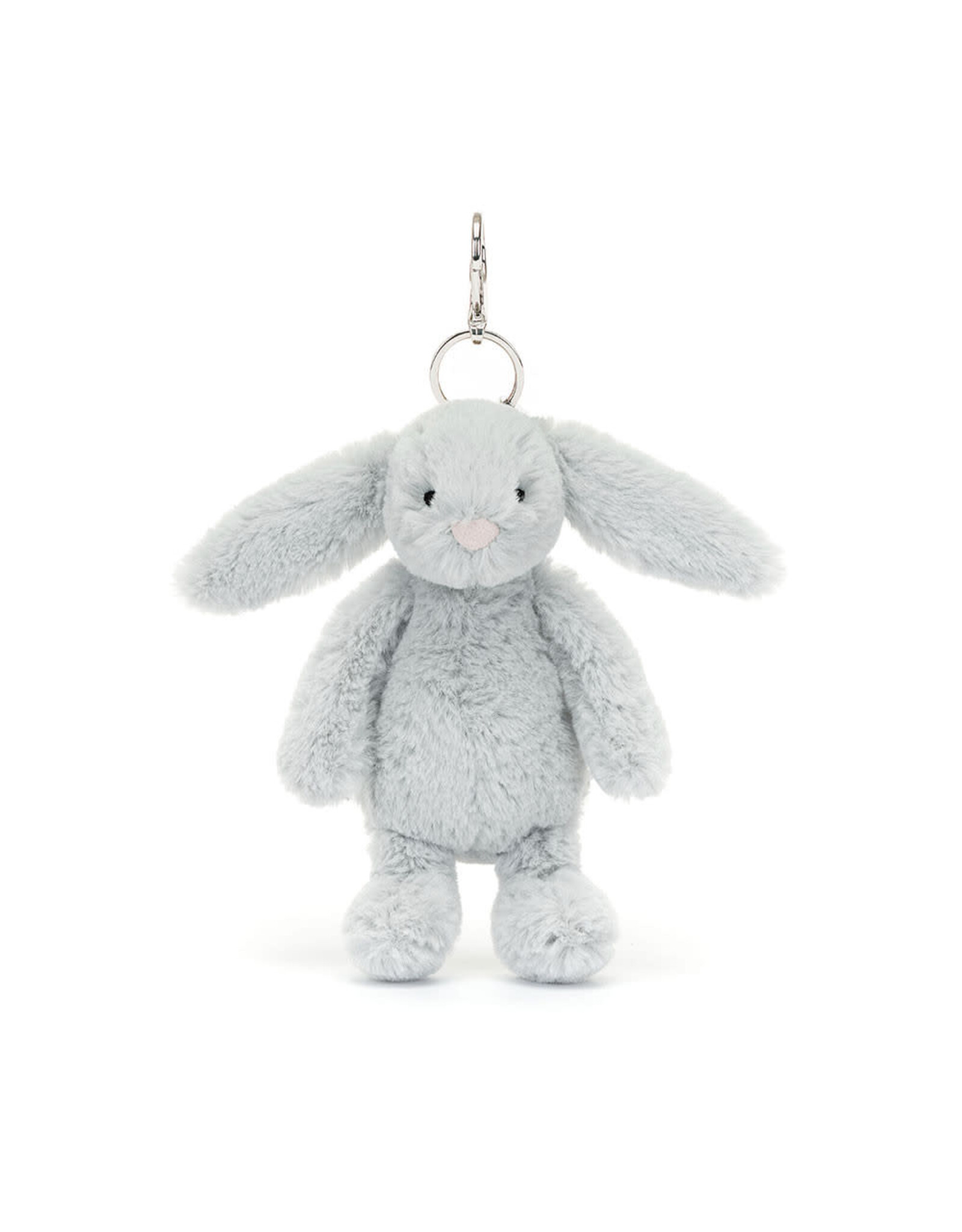 Jellycat Jellycat Bashful Silver (Grey) Bunny Bag Charm
