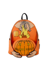 Loungefly Trick 'R Treat Flaming Pumpkin Head Sam Light Up Glow Mini Backpack