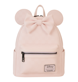 Loungefly Minnie Mouse Checkered Texture Mini Backpack