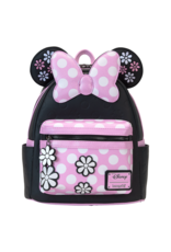 Loungefly Minnie Mouse Floral Rock The Dots Mini Backpack