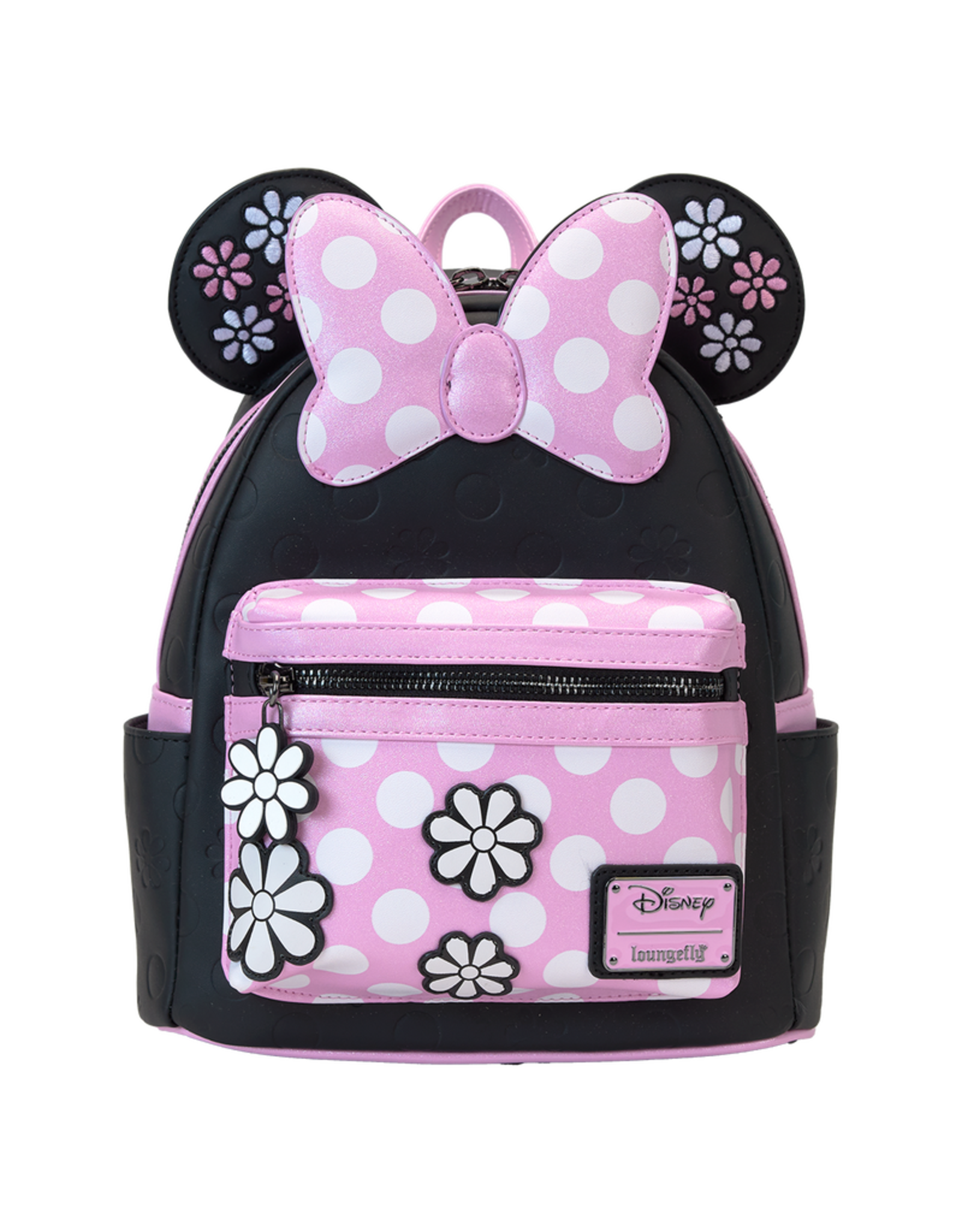 Loungefly Minnie Mouse Floral Rock The Dots Mini Backpack