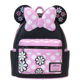 Loungefly Minnie Mouse Floral Rock The Dots Mini Backpack