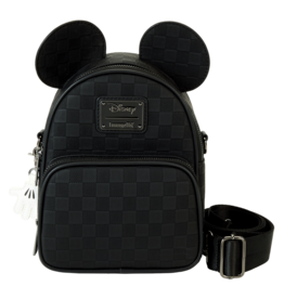 Loungefly Mickey Mouse Checkered Texture Convertible Mini Backpack & Crossbody Bag