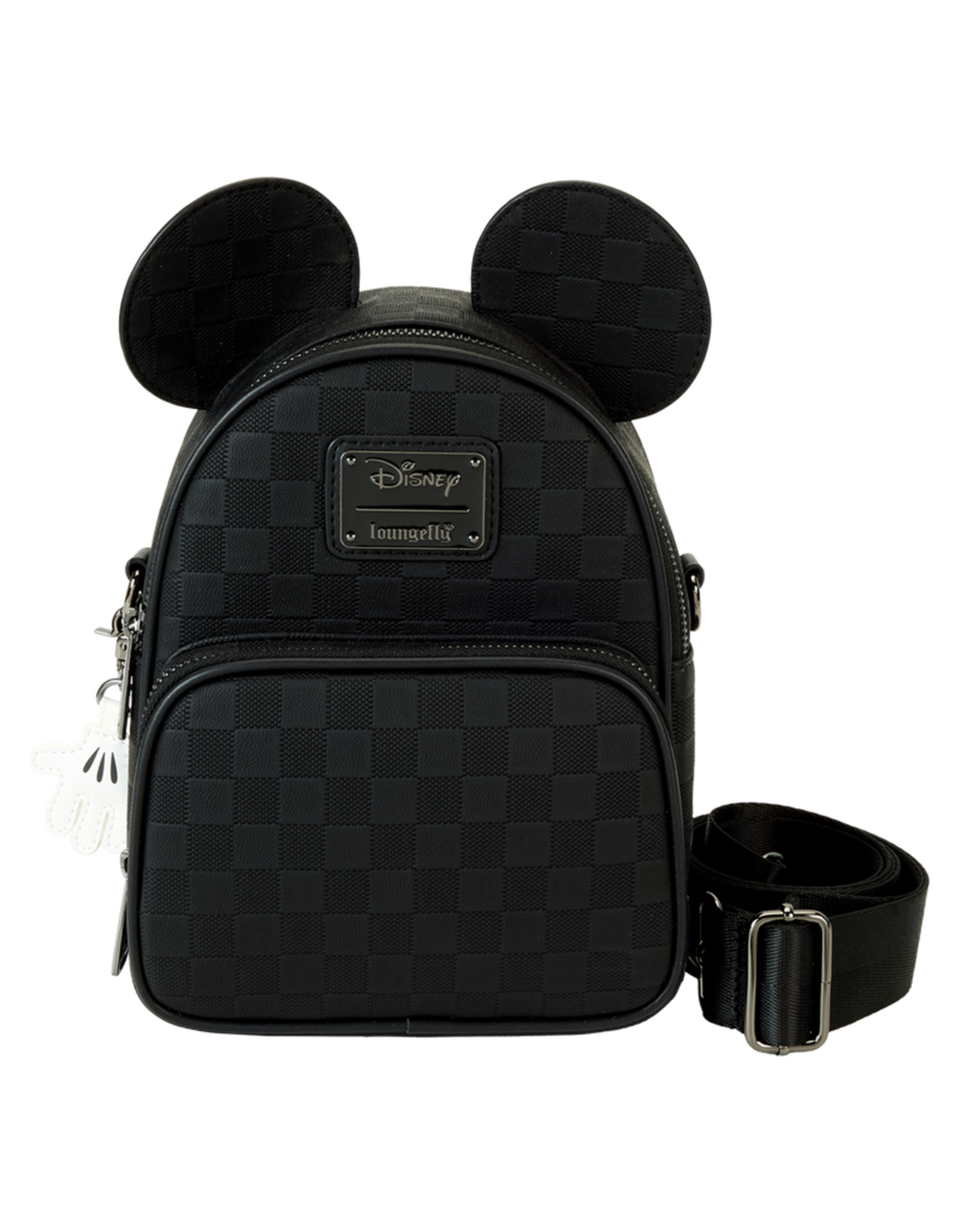 Loungefly Mickey Mouse Checkered Texture Convertible Mini Backpack & Crossbody Bag