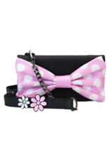 Loungefly Minnie Mouse Floral Rock The Dots Clutch Crossbody Bag